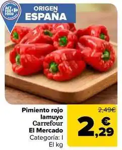 Carrefour Carrefour - pimiento rojo lamuyo el mercado oferta