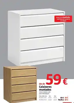 Bauhaus Calaixeres muntades oferta