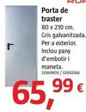Bauhaus Porta de traster oferta