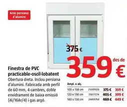 Bauhaus Pvc - finestra de pvc practicable-oscil-lobatent oferta
