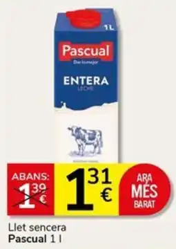Supermercados Charter Llet sencera Pascual oferta