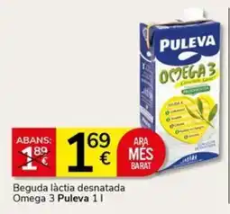 Supermercados Charter Puleva beguda lÀctia desnatada omega 3 oferta