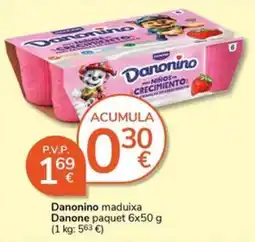 Supermercados Charter Danonino maduixa oferta