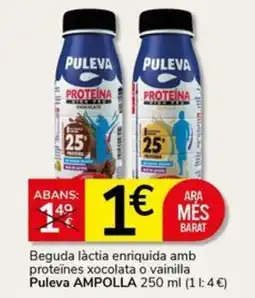 Supermercados Charter Puleva beguda lÀctica enriquida amb proteïnes xocolata o vainilla oferta