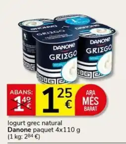 Supermercados Charter Danone logurt grec natural oferta
