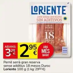 Supermercados Charter Loriente pernil serrà gran reserva oferta