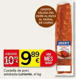 Supermercados Charter Costella de porc adobada Loriente oferta