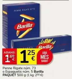 Supermercados Charter Barilla penne rigate núm. 73 oferta