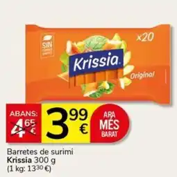 Supermercados Charter Krissia barretes de surimi oferta