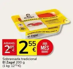 Supermercados Charter El Zagal sobrassada tradicional oferta