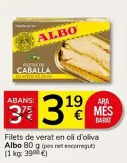 Supermercados Charter Albo filets de caballa oferta