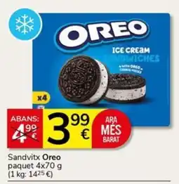 Supermercados Charter Oreo ice cream sandwiches oferta