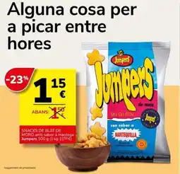 Supermercados Charter Jumpers snacks de blat de moro amb sabor a mantega oferta