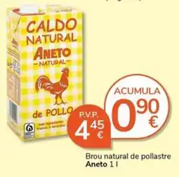 Supermercados Charter Aneto brou natural de pollastre oferta