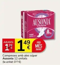 Supermercados Charter AUSONIA compreses amb ales súper oferta