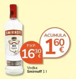 Supermercados Charter Vodka Smirnoff oferta