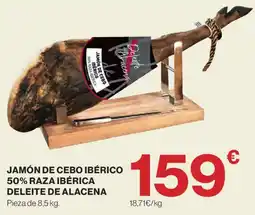 Hipercor Deleite de Alacena jamón de cebo ibérico oferta