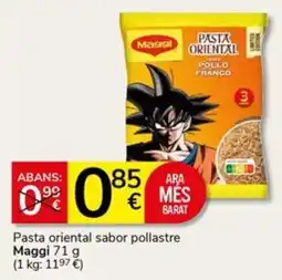 Supermercados Charter Maggi pasta oriental sabor pollastre oferta