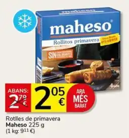 Supermercados Charter Maheso rollitos primavera oferta