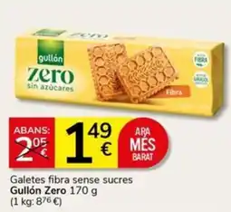 Supermercados Charter Gullón Zero galetes fibra sense sucre oferta