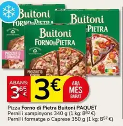 Supermercados Charter Buitoni pizza forno di pietra paquet oferta