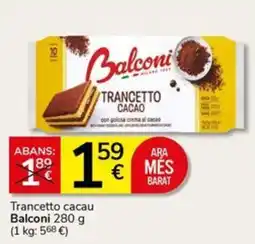 Supermercados Charter Balconi trancetto cacao oferta