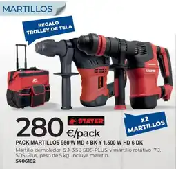 BigMat Stayer martillos 950 w md 4 bk y 1.500 w hd 6 dk oferta