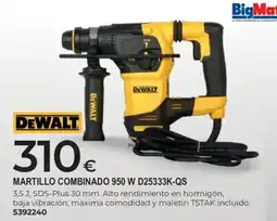 BigMat DeWalt martillo combinado 950 w d25333k-qs oferta