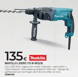 BigMat Makita martillo ligero 710 w hr2230 oferta