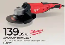 BigMat Milwaukee amoladora 230 mm oferta