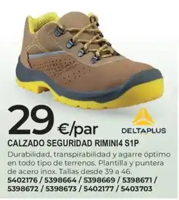BigMat Deltaplus calzado seguridad rimini4 s1p oferta