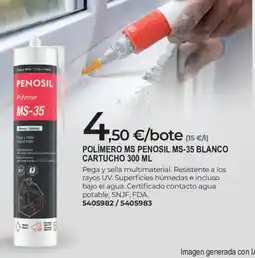 BigMat Polímero ms penosil ms-35 blanco cartucho oferta