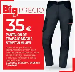 BigMat Mach 2 pantalón de trabajo stretch mujer oferta