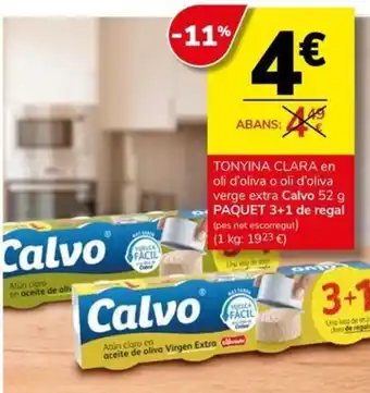 Calvo atún claro en aceite de oliva virgen extra