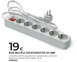 BigMat Base múltiple con interruptor 3g1.5mm² oferta
