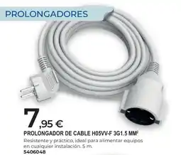 BigMat prolongador de cable h05vv-f 3g1.5 mm2 oferta