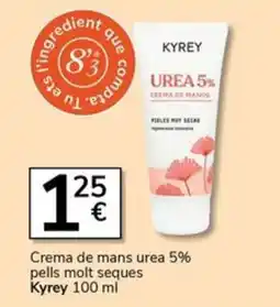 Supermercados Charter Kyrey crema de mans urea 5% oferta