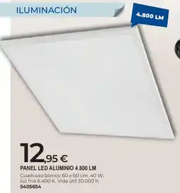 BigMat Panel led aluminio 4.800 lm oferta
