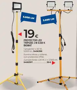BigMat Bigmat proyector led trípode 3 m 4.000 k oferta