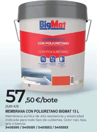BigMat membrana con poliuretano