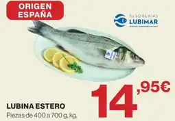 Hipercor Lubimar lubina estero oferta