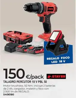 BigMat Stayer taladro percutor 18 v pbl 50 oferta