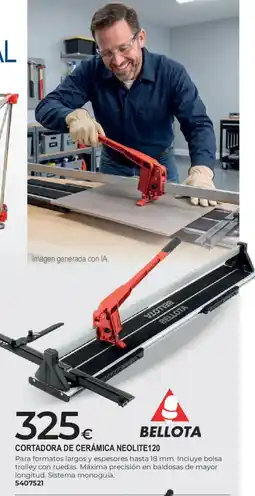 BigMat Bellota cortadora de cerámica neolite120 oferta