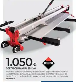 BigMat Rubi cortador manual tz-1300 oferta