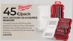 BigMat Milwaukee pack 2 estuches de accesorios milwaukee oferta