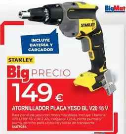 BigMat Stanley atornillador placa yeso bl v20 18 v oferta