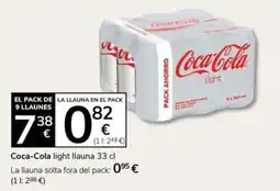 Supermercados Charter Coca-Cola light llauna oferta