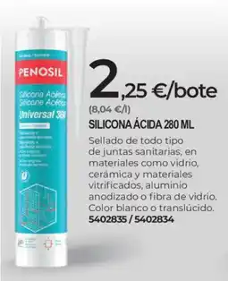 BigMat Penosil silicona acética silicone acético universal 360 oferta