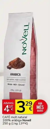 Supermercados Charter Novell cafè molt natural oferta