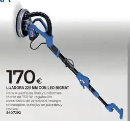 BigMat Bigmat lijadora 225 mm con led oferta
